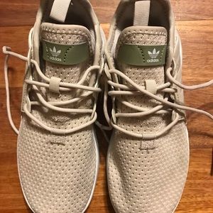 Girls Adidas cream in color in size 1